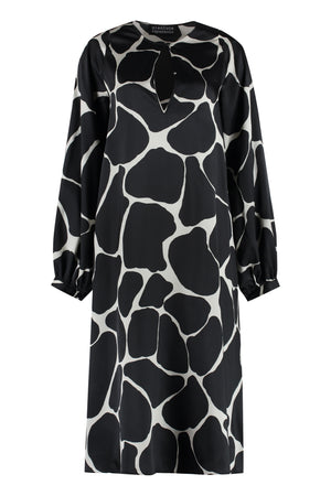 Marisa printed twill dress-0